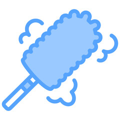 Feather Duster Blue Icon