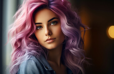 Fototapeta premium Portrait of an attractive young woman