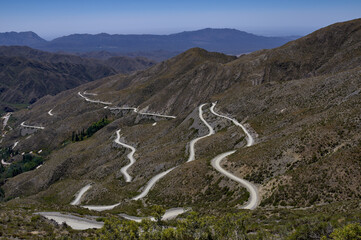 Villavicencio mountain road