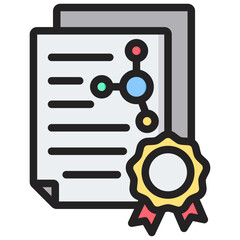 Client Certificate Mapping Outline Color Icon