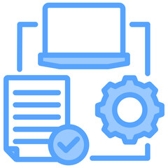 Process Request Blue Icon