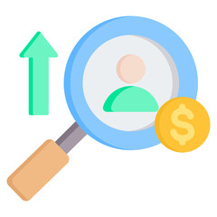 Wage Survey Flat Icon