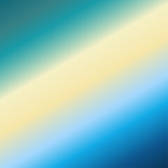 Abstract colored background linear gradient. Green turning into yellow and blue. Winter vector illustration with blur. Summer day. Background with waves and color transitions. Bright beautiful theme.