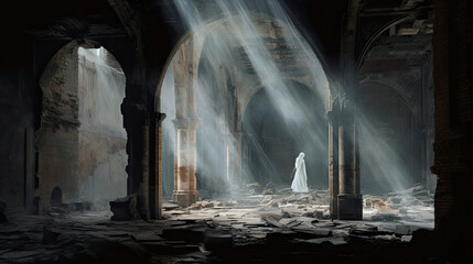 Spectral Figures Among the Ruined Archways