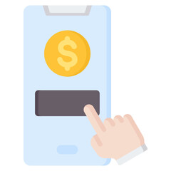 Payment App Flat Icon