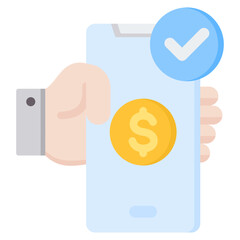 Carrier Billing Flat Icon