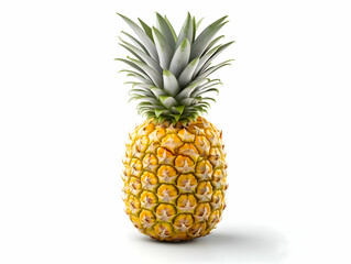 Isolated ananas on the white background. High quality