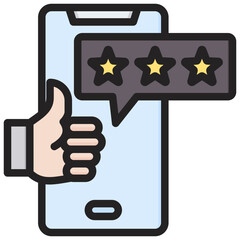Review Outline Color Icon