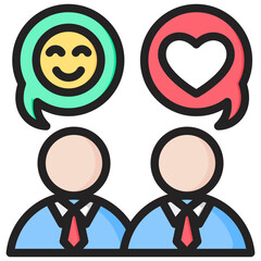 Polytely Outline Color Icon