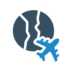 flight, airplane icon vector illustration