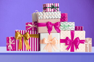 christmas boxes celebration happy new year