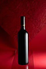 Bottle of red wine.