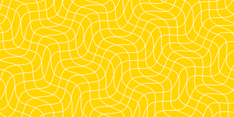 Deurstickers seamless yellow gold color geometric pattern texture. © MdLothfor