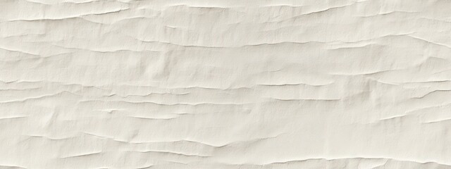 Seamless textured white watercolor paper background texture. Tileable thick rough kraft card stock flat lay backdrop pattern with copy space. Artistic abstract creative concept