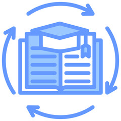 Learning Programs Blue Icon