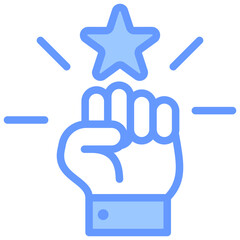 Motivation Blue Icon