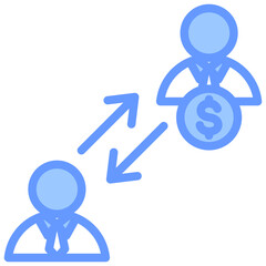 Business Mentor Blue Icon