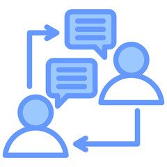Communication Blue Icon