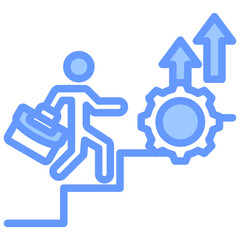 Career Development Blue Icon