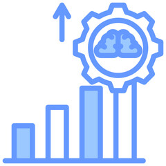 Growth Blue Icon