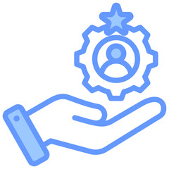Talent Development Blue Icon