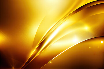 Golden trendy luxury background. AI render.