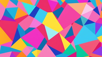 Colorful Abstract Background With Triangles