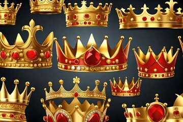 gold crown with diamonds