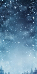 Fototapeta na wymiar blue winter christmas background wallpaper gift card
