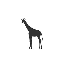 Giraffe icon vector flat sign