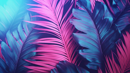 Exotic leaves background
