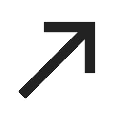 Obraz premium basic-icon045-arrow-right-up