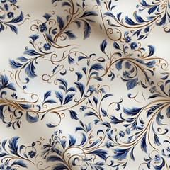 Arabesque Template Texture of Ceramic Plate Art (Tile)	