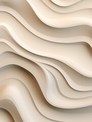 Limestone Creative Abstract Wavy Texture. Flowing Digital Art Decoration. Abstract Realistic Surface Vertical Background. Ai Generated Vibrant Curly Pattern.