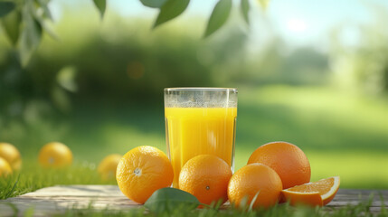 orange juice ad concept 