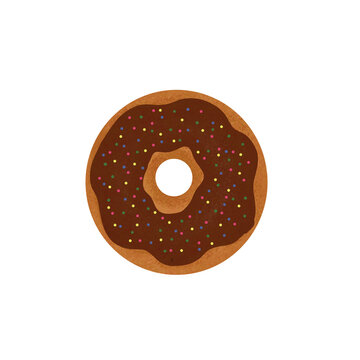 Chocolate sprinkle donut 