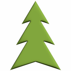  Christmas tree 3d decoration and design.