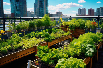 Fototapeta premium Sustainable Urban Garden