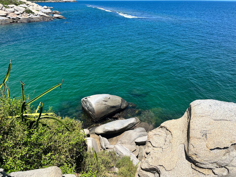 Mar en el Parque Tayrona, Santa Marta, Colombia
