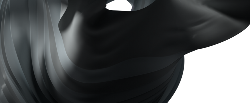 Creative image with curved elements, abstract.