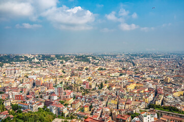 Fototapeta na wymiar View of Naples Italy