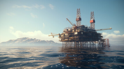 oil rig drilling platform