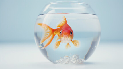 goldfish in a fish bowl