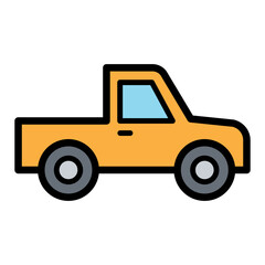 Pick-up truck icon