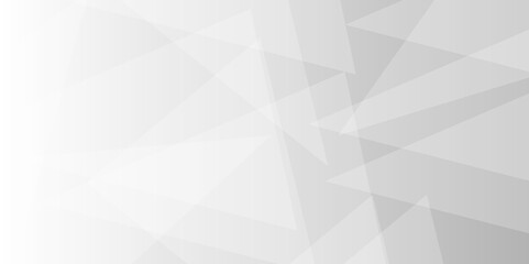 Obraz premium Abstract background seamless with lines and technology square triangle geometric texture background. Space futuristic design concept. Decorative web layout or poster, banner. White grey background.