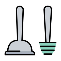 Toilet tools icon