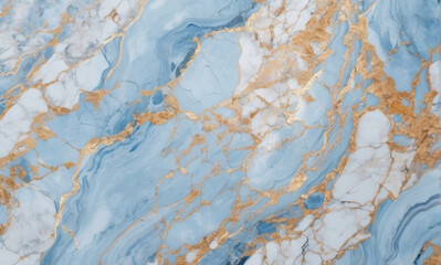 beautiful blue-white texture of marble stone or mineral gemstone decorated with gilding