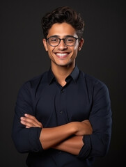 Obraz premium Young and successful indian man in formal wear