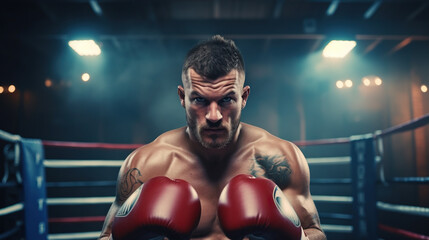 About the sport of professional boxing, Heavy Bag Workout: A boxer strikes a heavy bag with power and precision, demonstrating their strength and training regimen