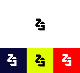 ZG, GZ letter logo